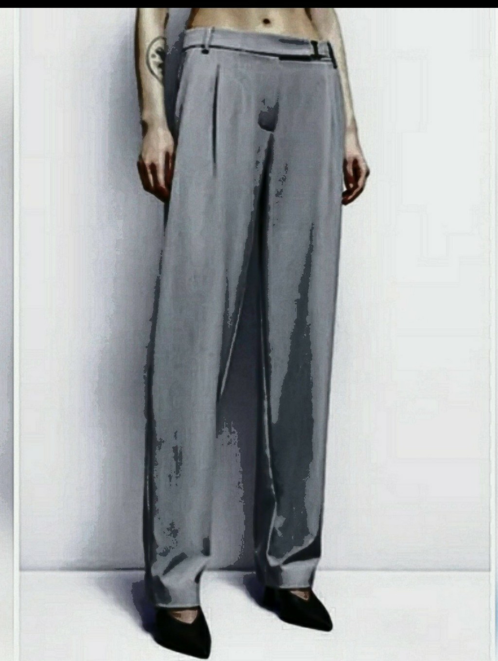 Patritzia Pepe Silk Jacquard Pleated Tucked Tapered Mid-Rise Old Money Designer